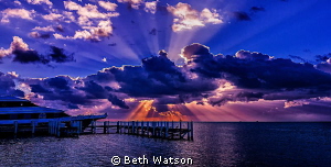 Sunrise in Belize! by Beth Watson 